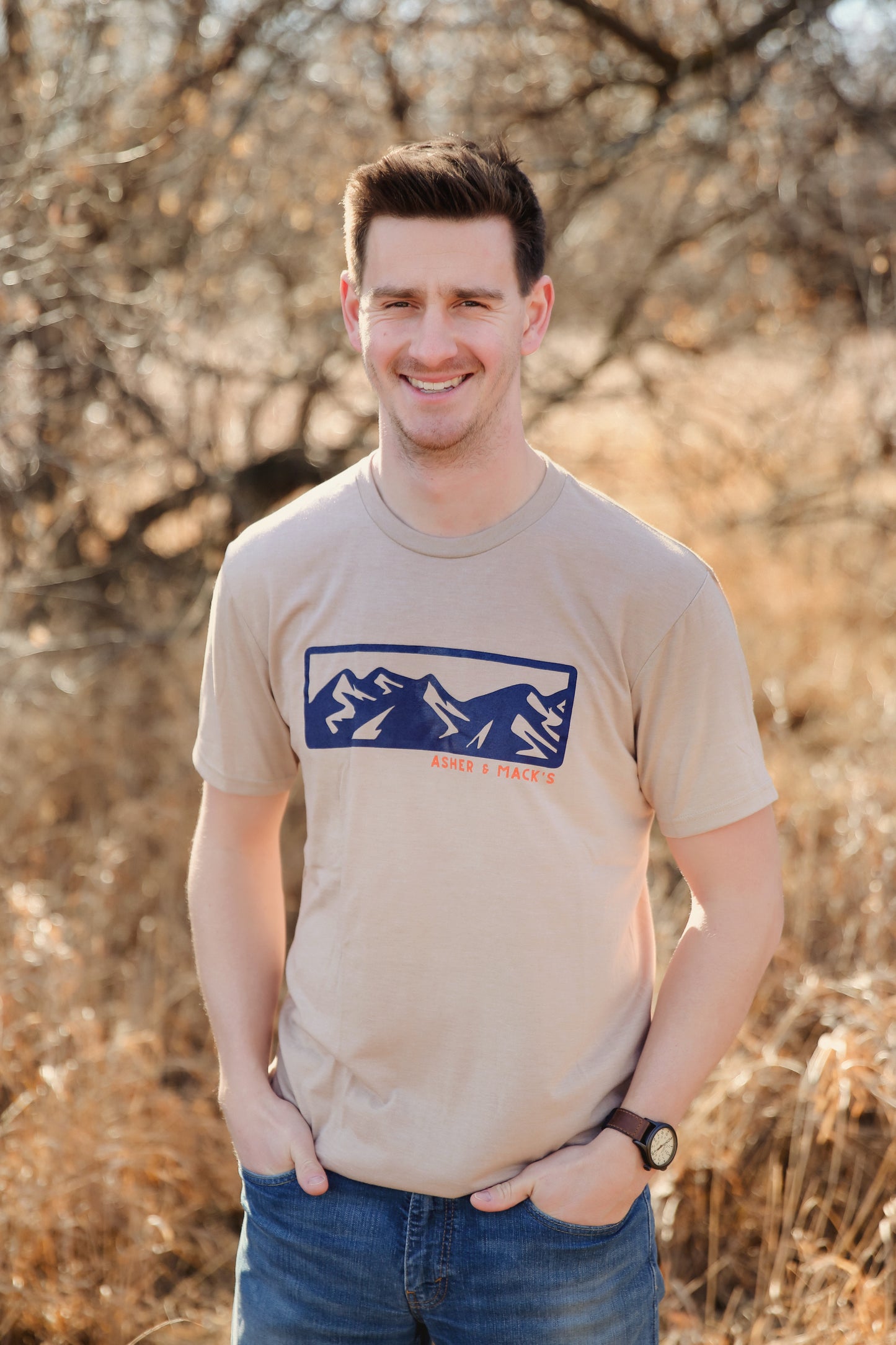 Mountain Ridge Tee (Desert Tan)