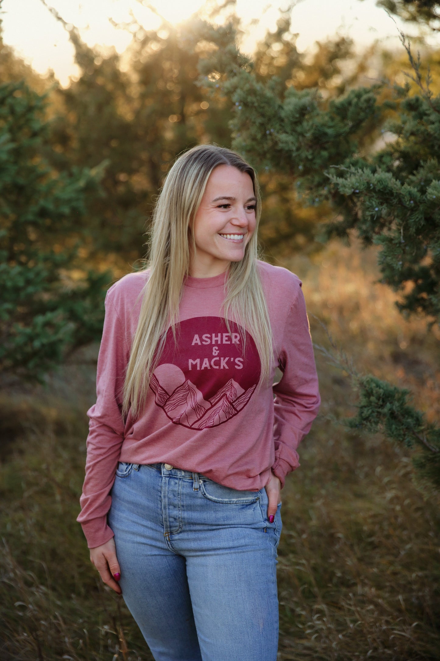 Mountain View Long Sleeve (Pink)