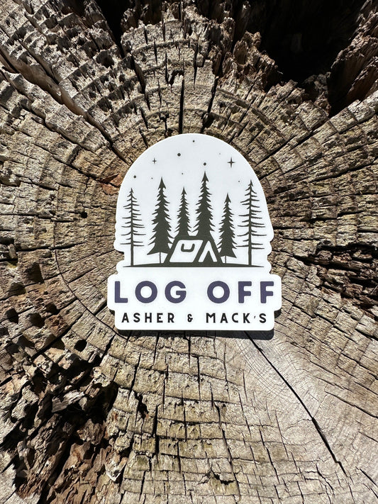 Log off Sticker